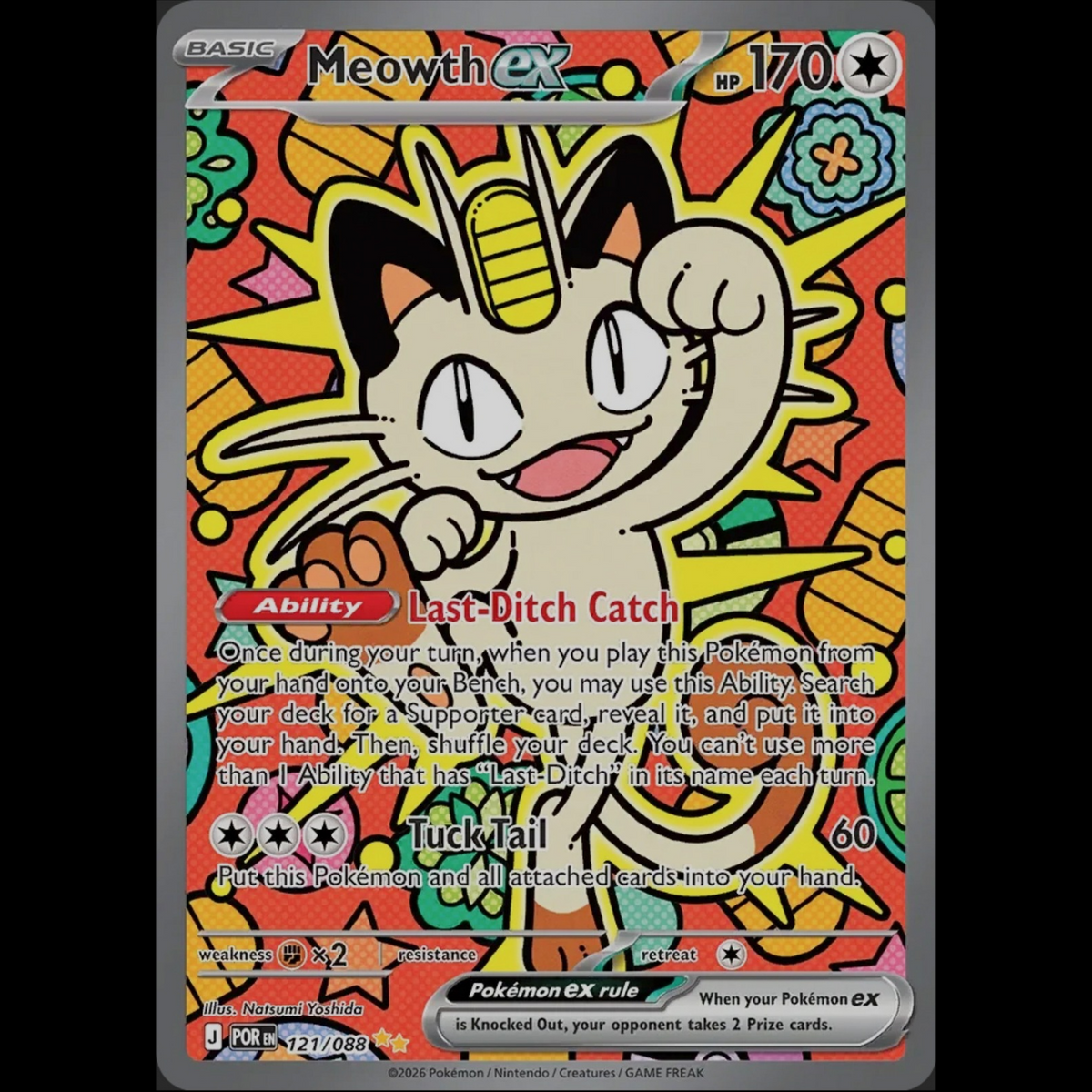 Pokémon TCG: Meowth ex 121/088