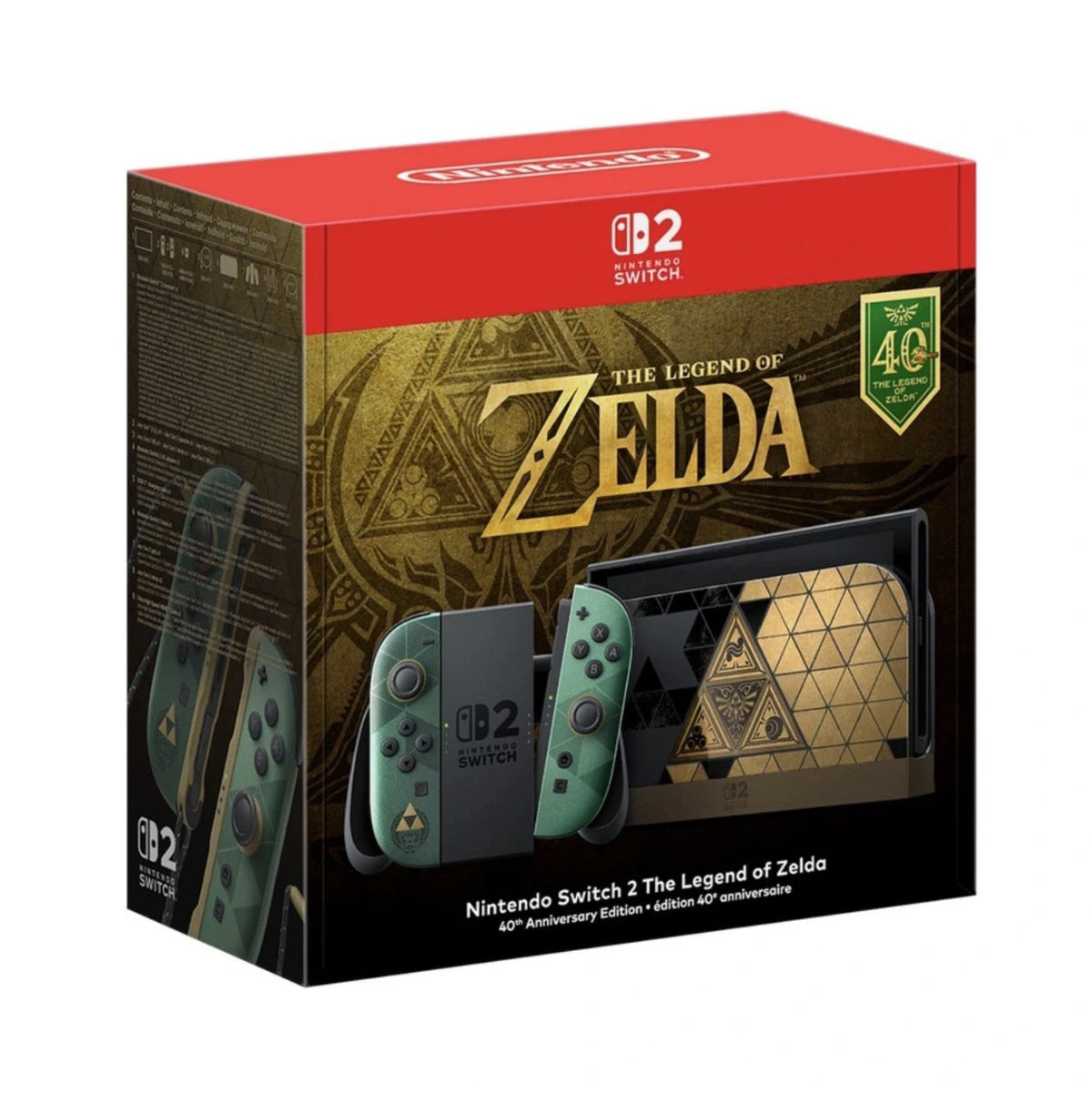 Nintendo Switch 2 - The Legend of Zelda 40th Anniversary Console (Pre-Order)